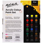 აკრილის საღებავები 18 ფერი ნაკრები MM Acrylic Paint Set 18pc x 36ml