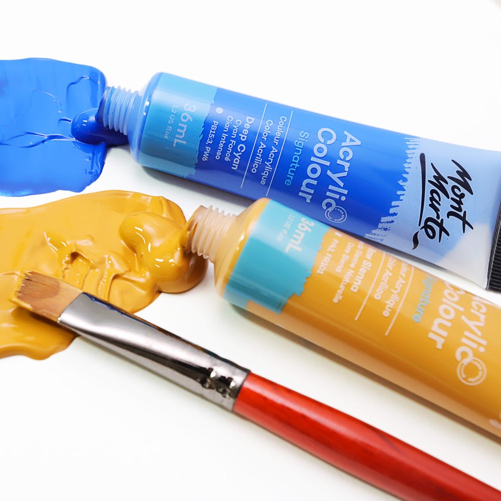 აკრილის საღებავები 24 ფერი ნაკრები MM Acrylic Paint Set 24pc x 36ml