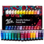 აკრილის საღებავები 48 ფერი ნაკრები MM Acrylic Paint Set 48pc x 36ml