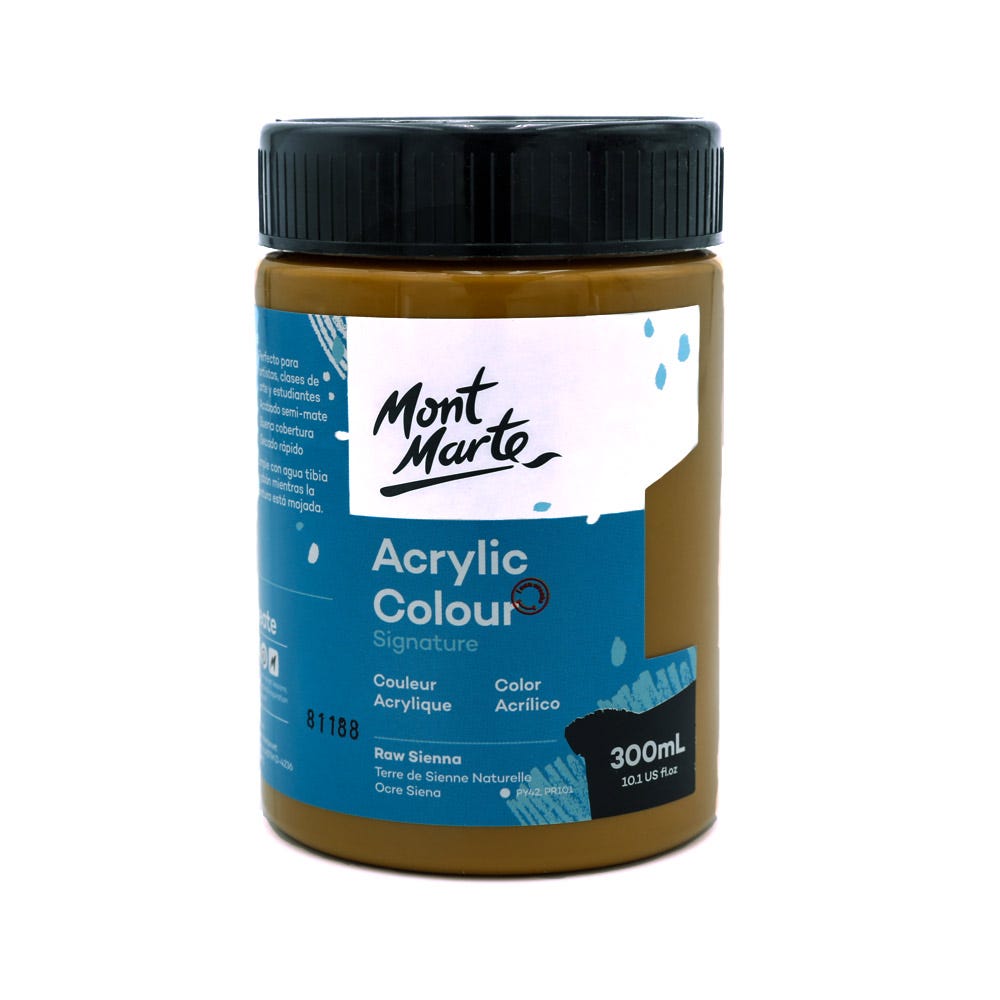 აკრილის საღებავი MM Studio Acrylic Paint 300ml - Raw Sienna
