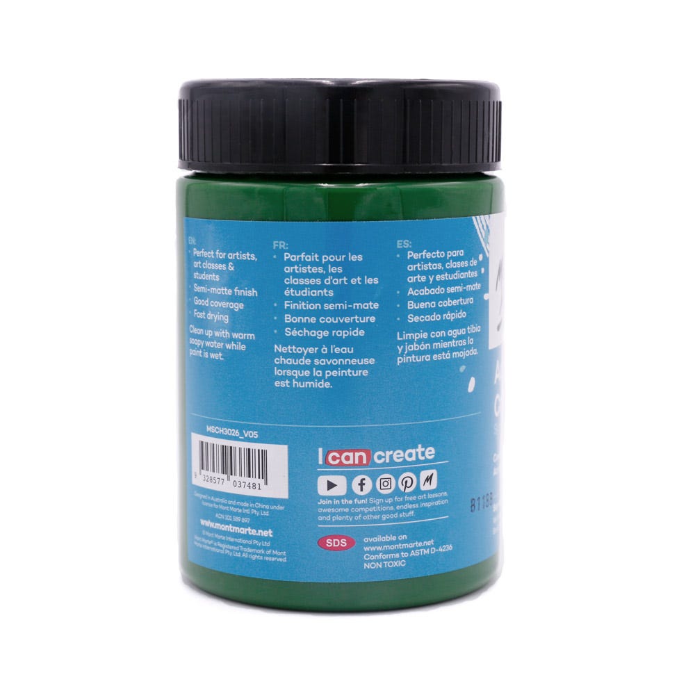 აკრილის საღებავი MM Studio Acrylic Paint 300ml - Sap Green