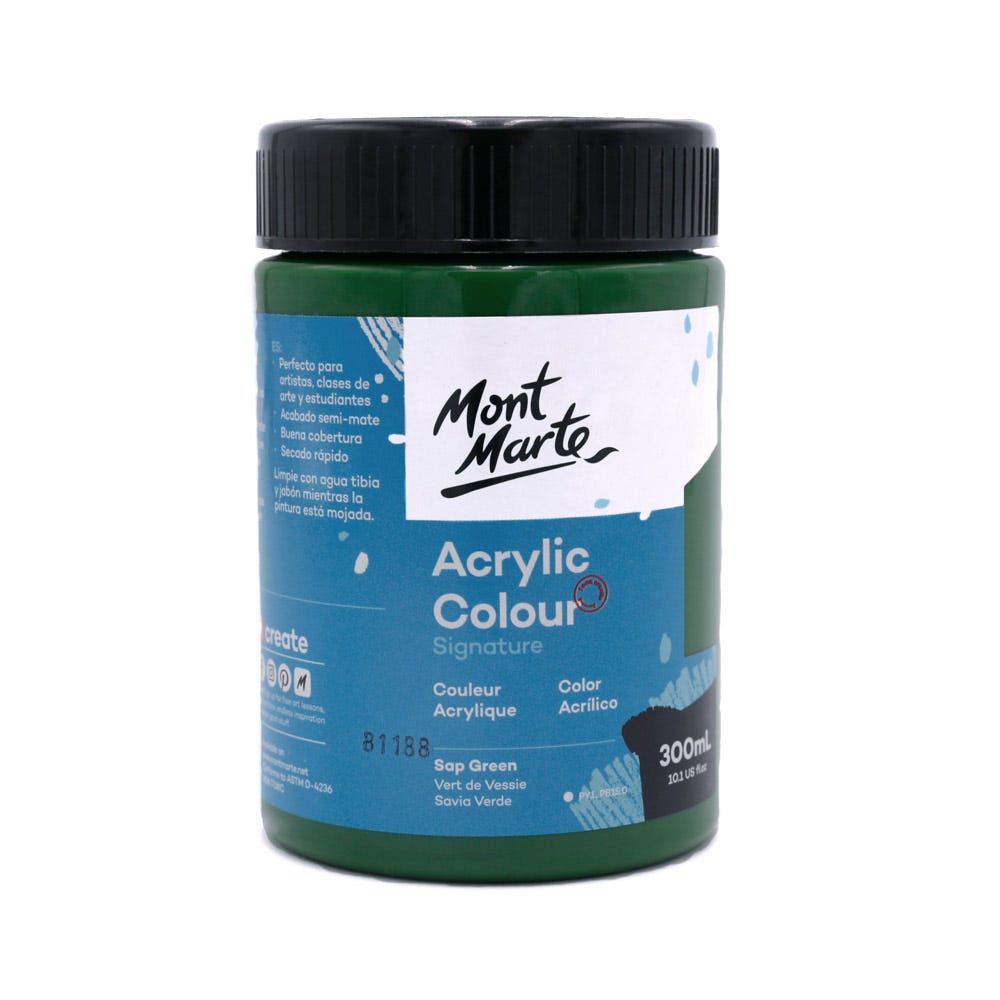 აკრილის საღებავი MM Studio Acrylic Paint 300ml - Sap Green