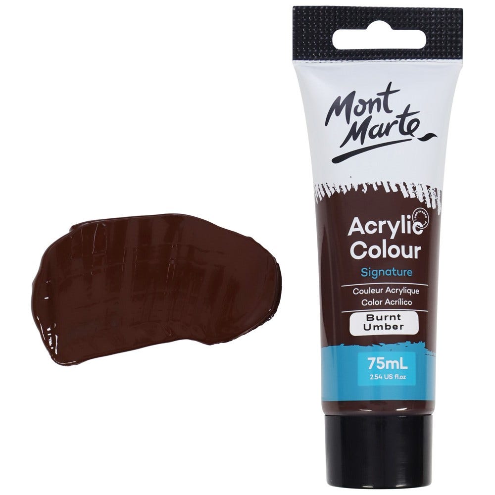 აკრილის საღებავი დამწვარი უმბრა MM Studio Acrylic Paint 75ml - Burnt Umber