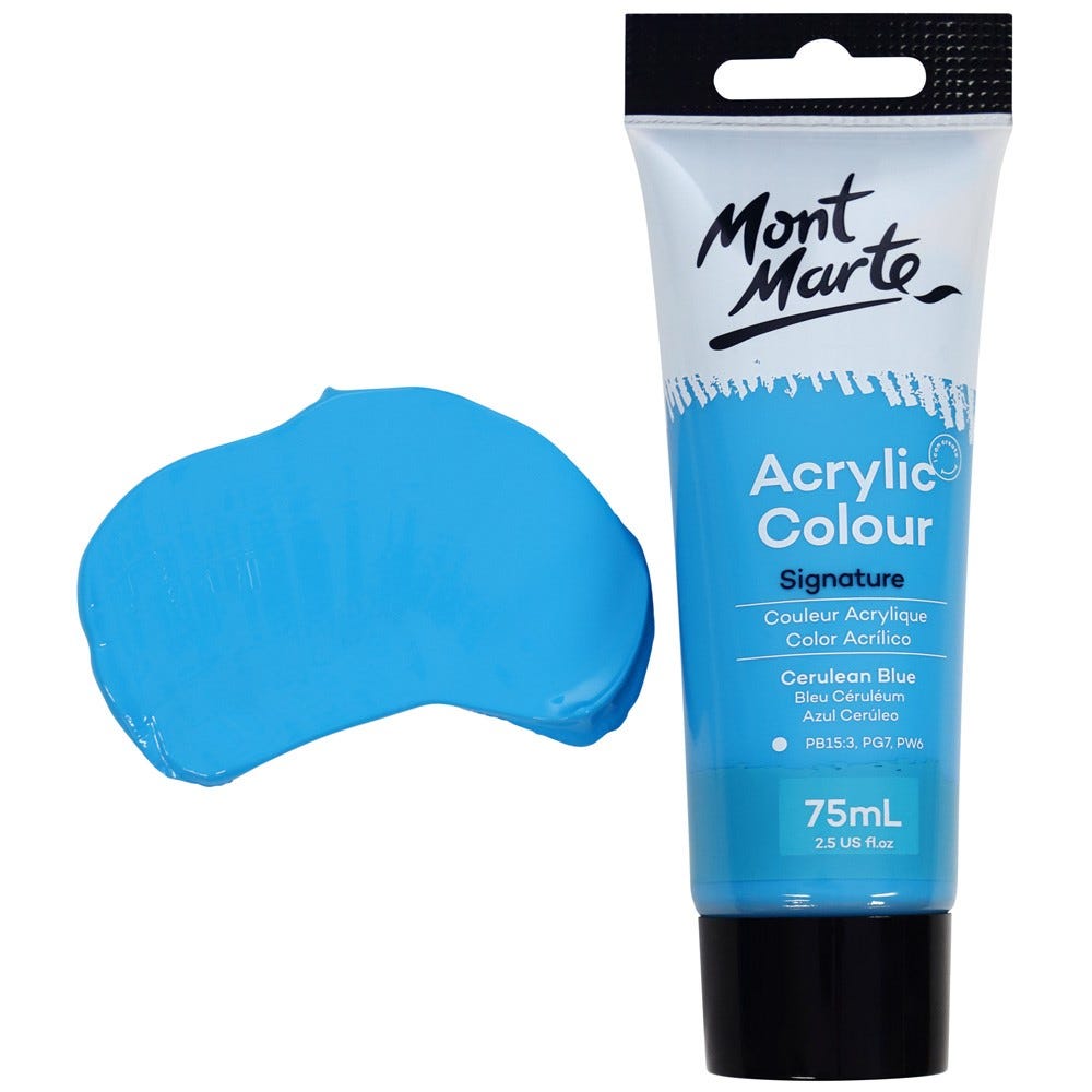 აკრილის საღებავი MM Studio Acrylic Paint 75ml - Cerulean Blue