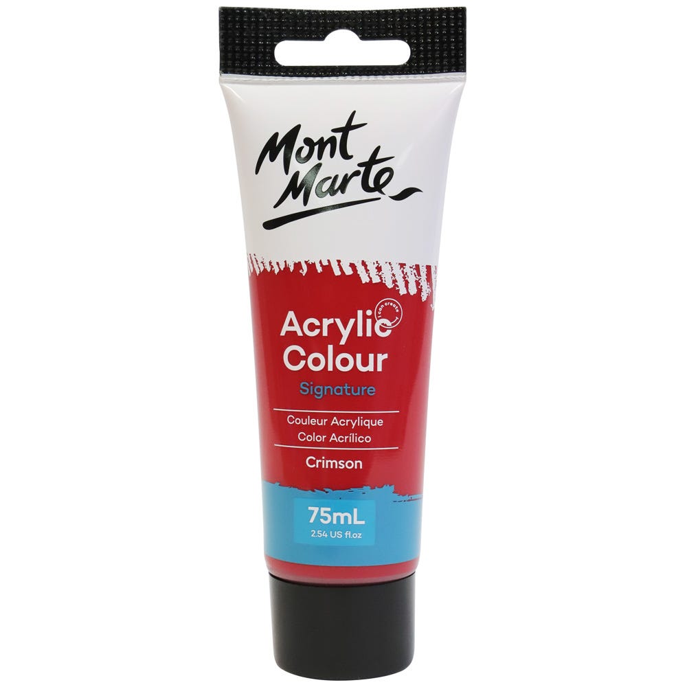 აკრილის საღებავი კრიმსონის წითელი MM Studio Acrylic Paint 75ml - Crimson