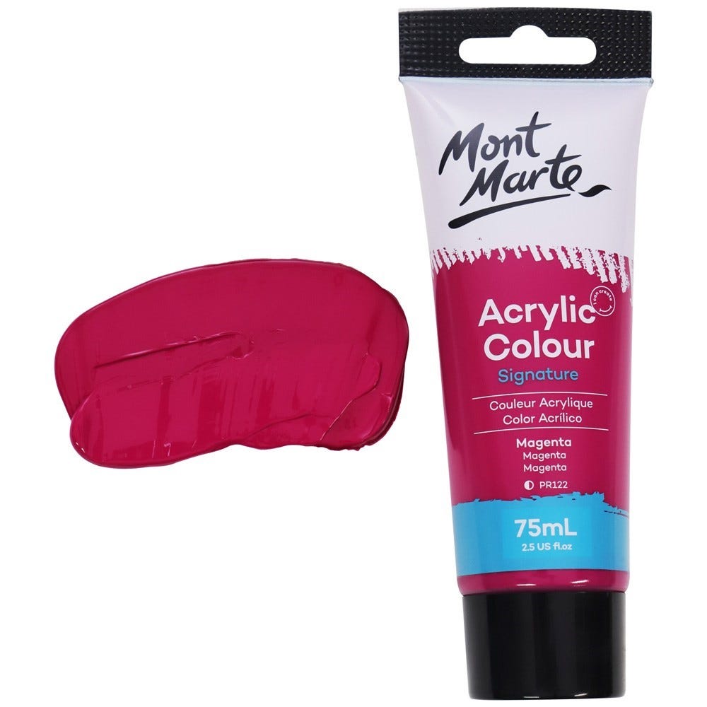 აკრილის საღებავი მაჯენტა MM Studio Acrylic Paint 75ml - Magenta
