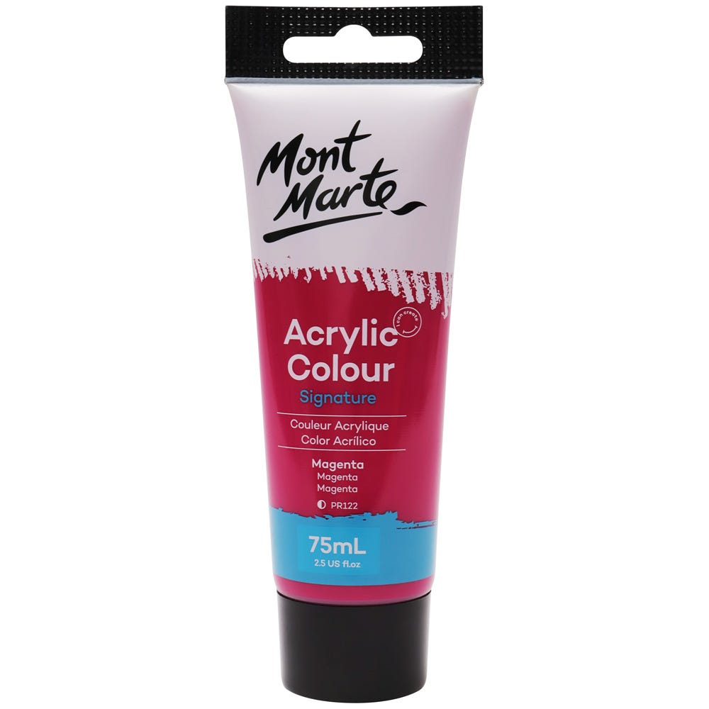 აკრილის საღებავი მაჯენტა MM Studio Acrylic Paint 75ml - Magenta