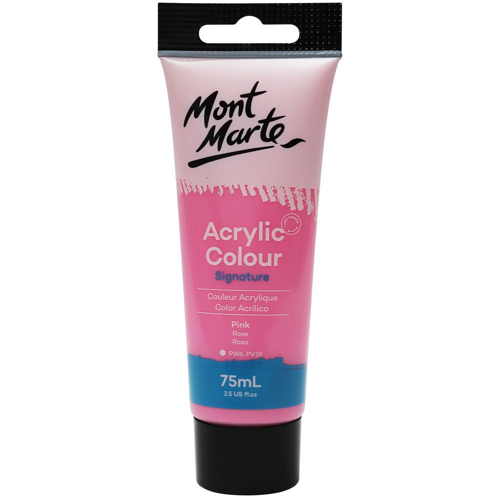 აკრილის საღებავი ვარდისფერი MM Studio Acrylic Paint 75ml - Pink