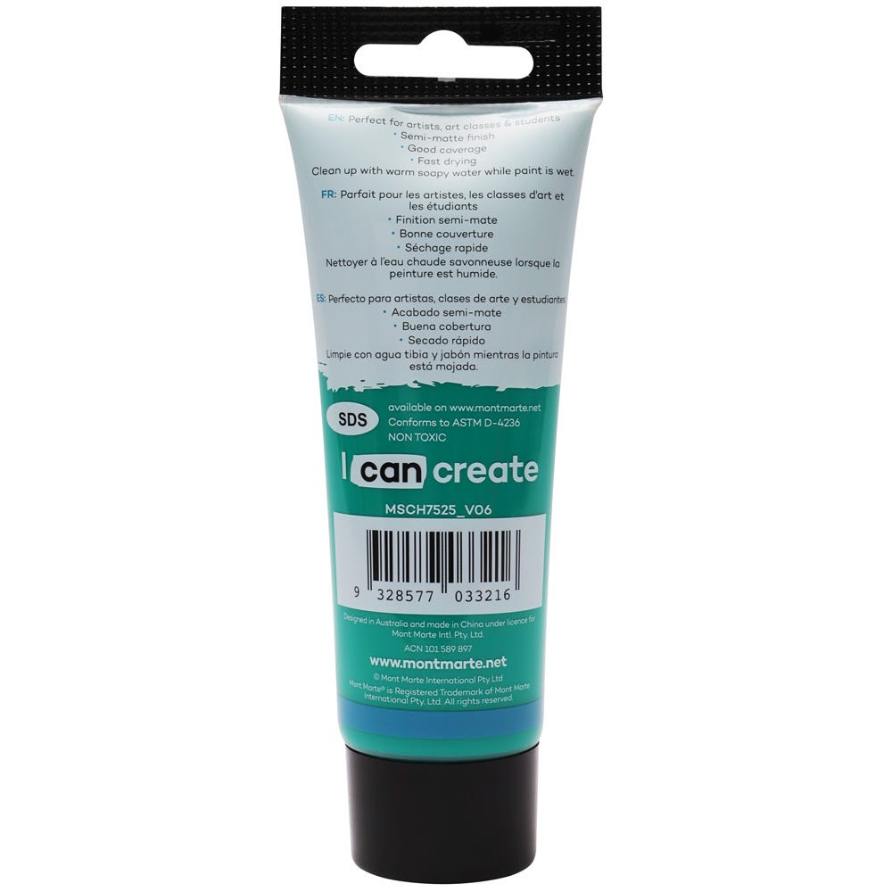 აკრილის საღებავი MM Studio Acrylic Paint 75ml - Viridian