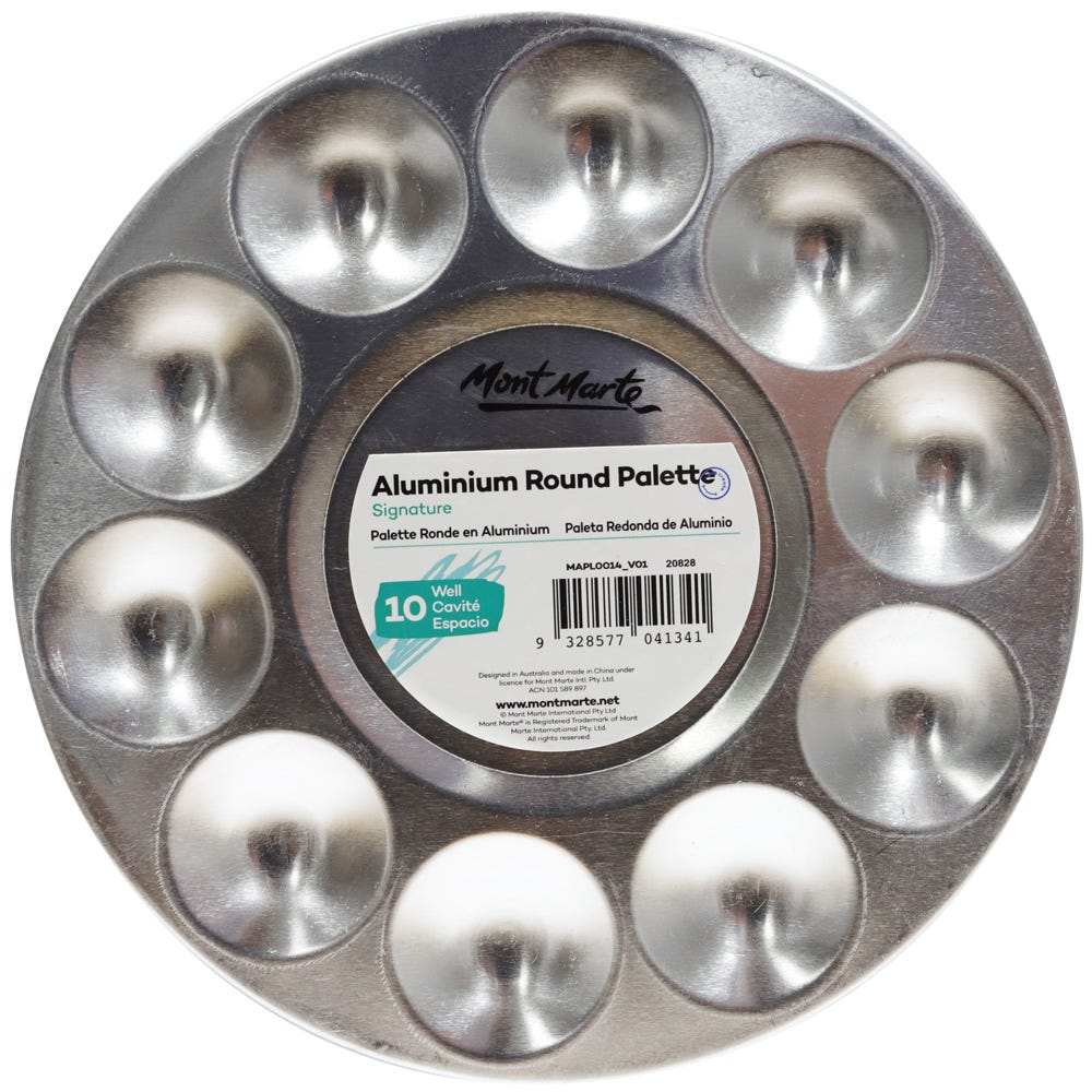 ალუმინის მრგვალი პალიტრა - MM Aluminium Round Palette 10 Well