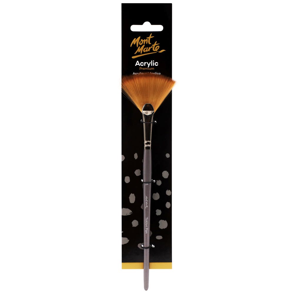 MM Artist Brush Taklon Fan 14