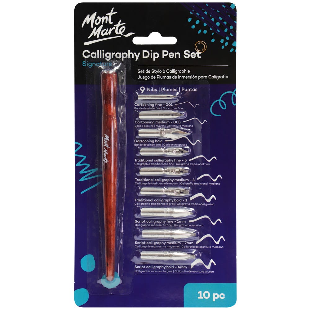 MM Calligraphy Dip Pen Set - 9 Nib