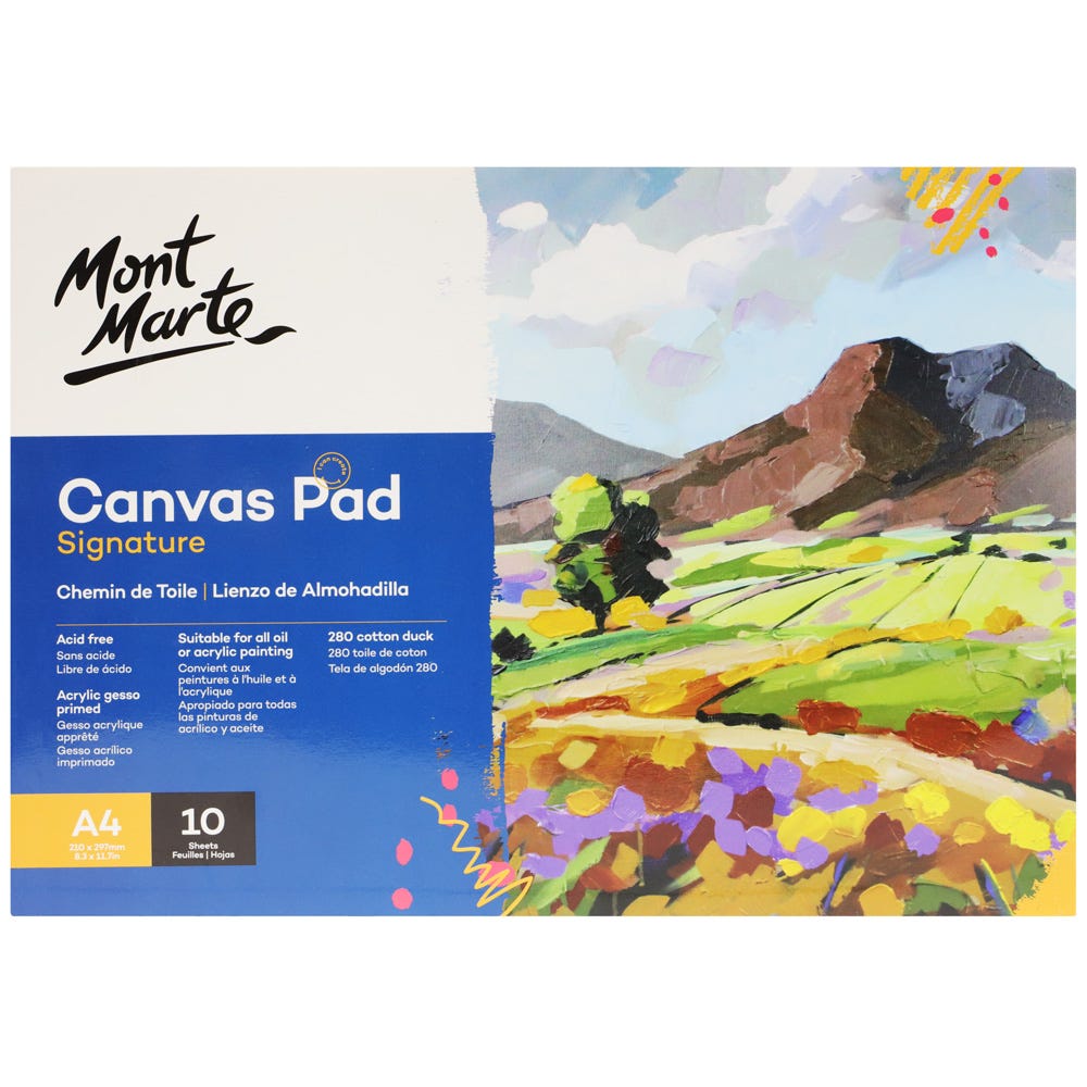 ტილოს რვეული / ალბომი Canvas Pad 10 Sheet A4