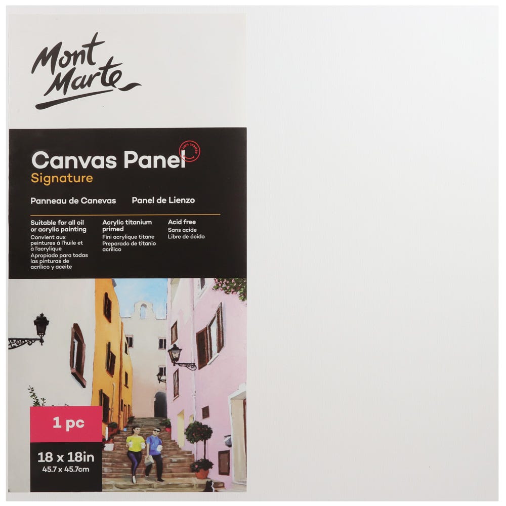 ტილოს პანელები (გადაკრული ტილო მუყაოზე) MM Canvas Panel 45.7x45.7cm