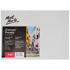 ტილოს პანელები (გადაკრული ტილო მუყაოზე) MM Canvas Panels Pack 3 12.7x17.8cm