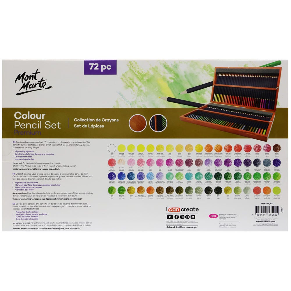 MM Premium Colour Pencils Box Set 72pc