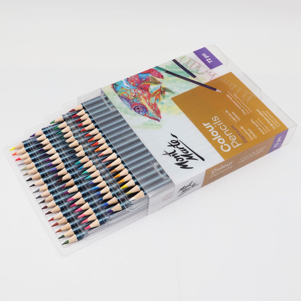 ფერადი ფანქრები 72 ფერი ნაკრები Colour Pencils Premium 72pc