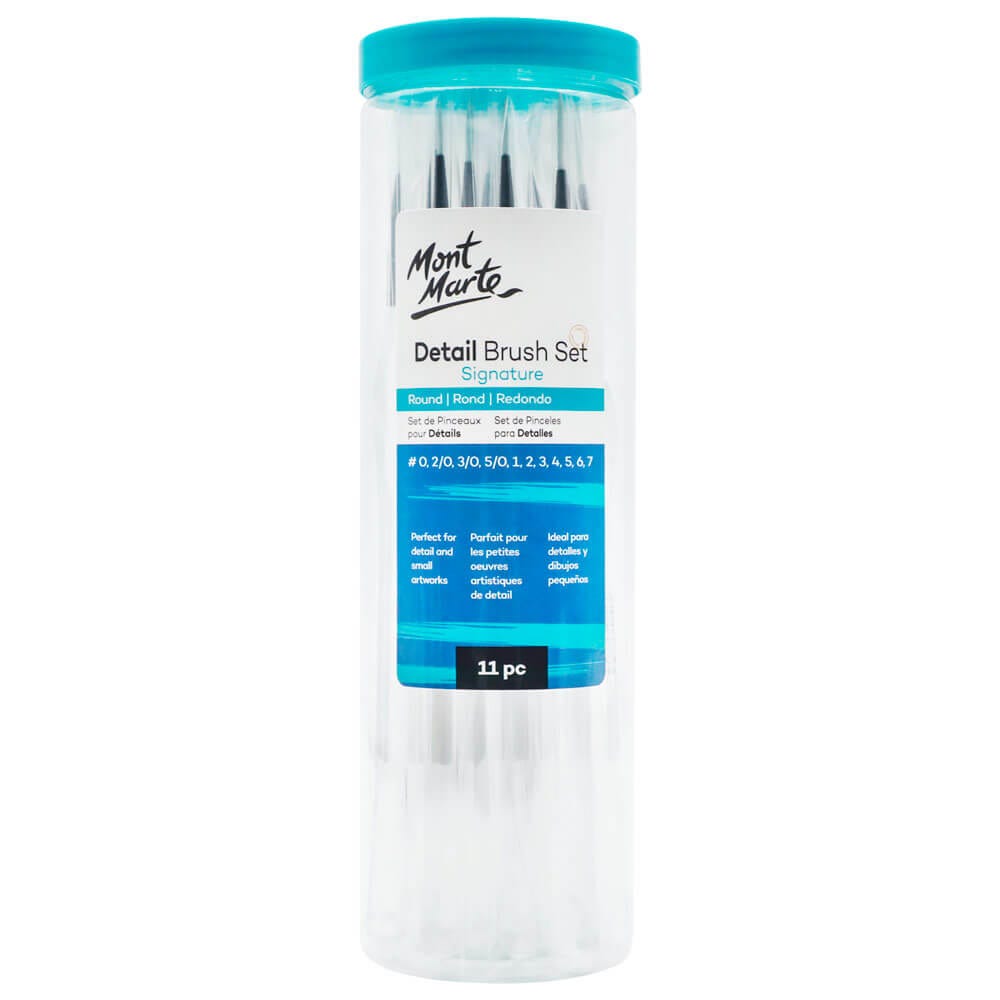 დეტალური ფუნჯების ნაკრები 11 ცალი - MM Detail Brush Assortment 11pc