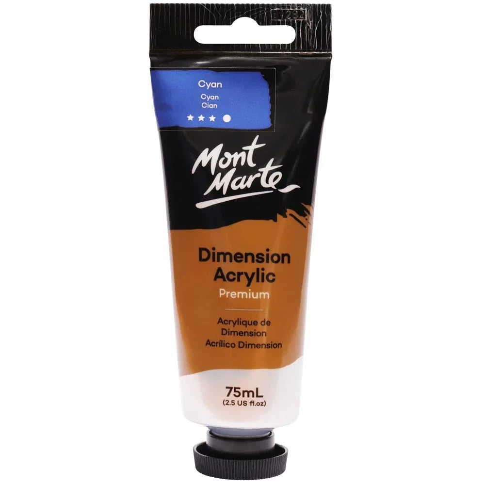 ტექსტურული აკრილი ლურჯი75 მლ - Dimension Acrylic 75mls - Cyan Blue