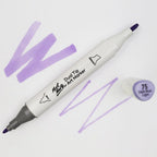 სახატავი მარკერი (ალკოჰილის) MM Dual Tip Art Marker - Dark Blue Light 75