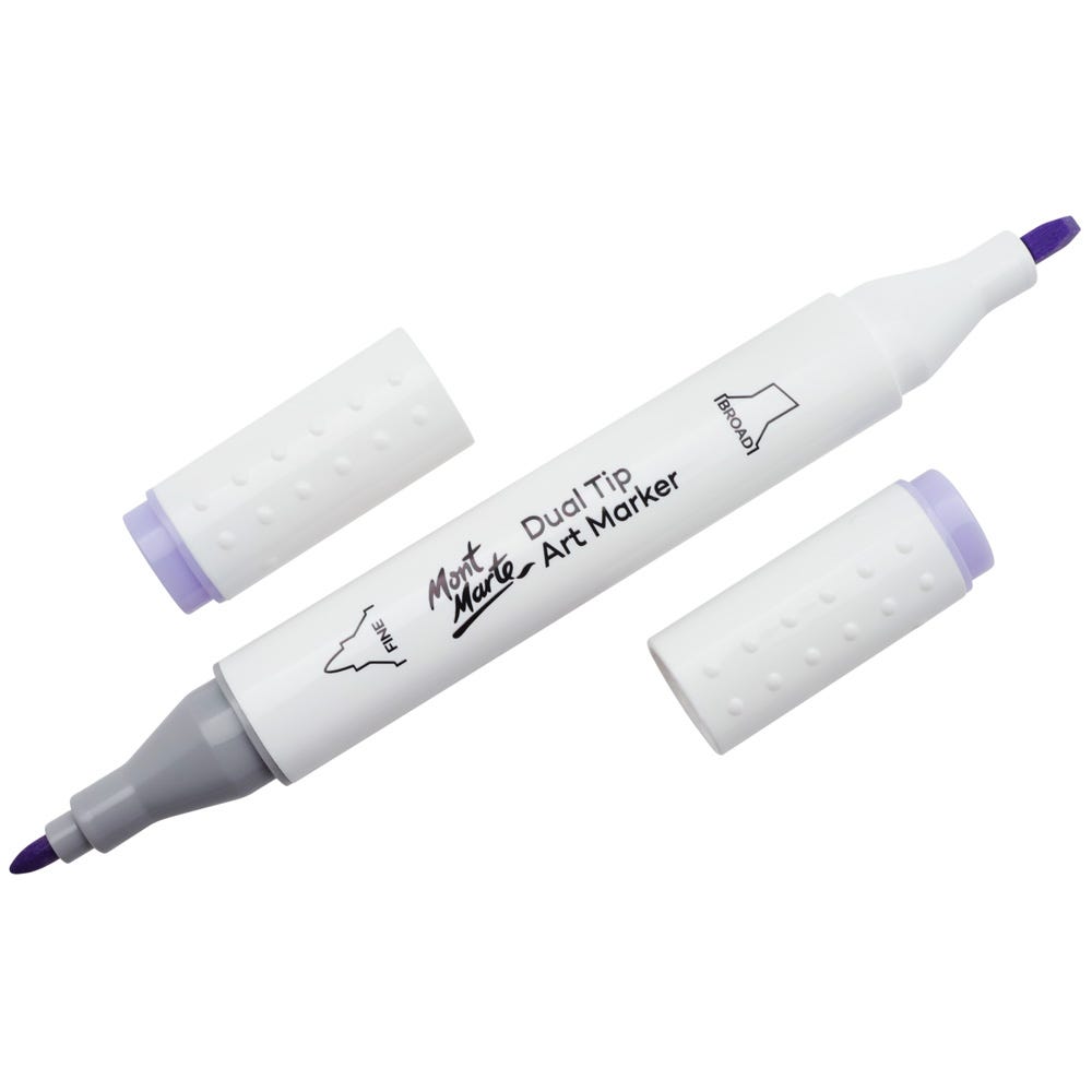 სახატავი მარკერი (ალკოჰილის) MM Dual Tip Art Marker - Dark Blue Light 75