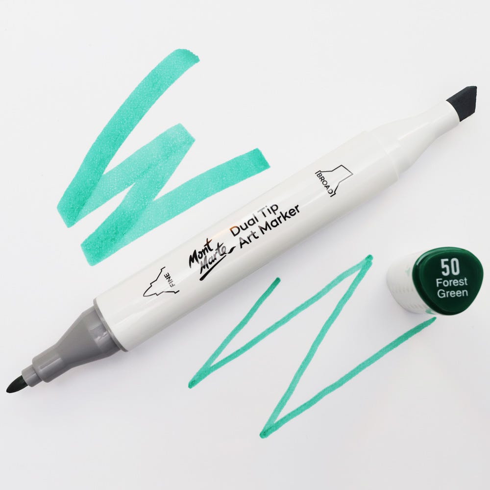 MM Dual Tip Art Marker - Forest Green 50