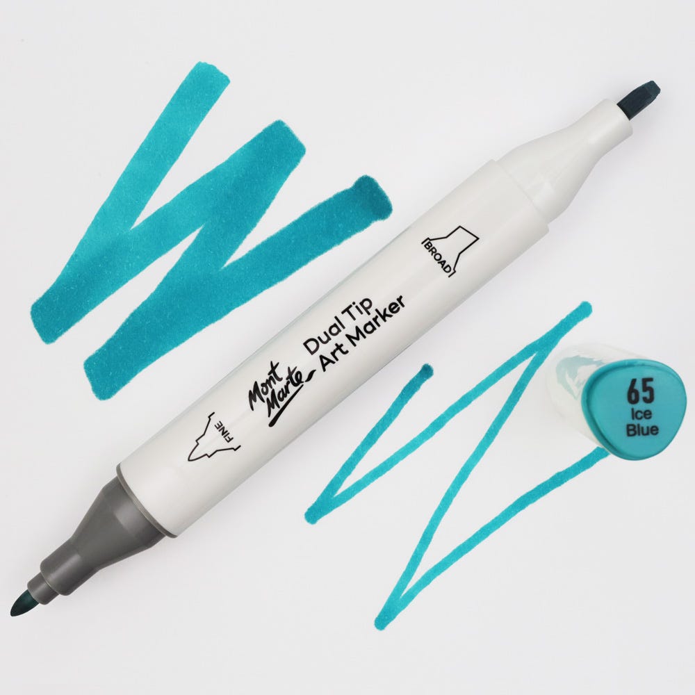 MM Dual Tip Art Marker - Ice Blue 65