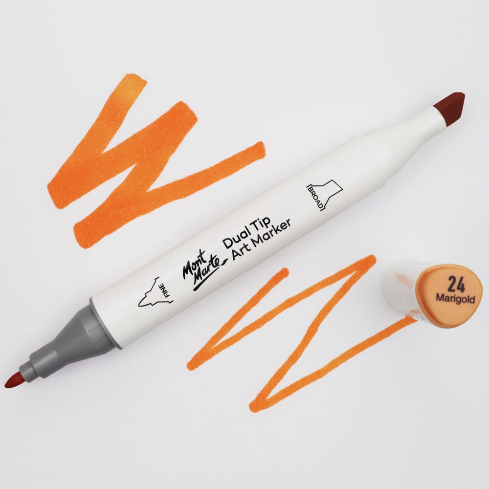 MM Dual Tip Art Marker - Marigold 24