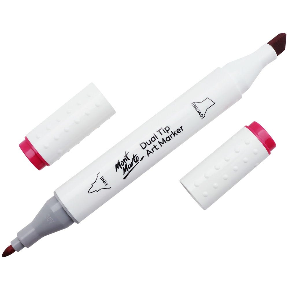 MM Dual Tip Art Marker - Rose Red 3