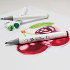 სახატავი სკეჩ მარკერი (ალკოჰოლის) MM Dual Tip Art Marker - Turquoise Green Light 57
