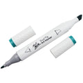 სახატავი სკეჩ მარკერი (ალკოჰოლის) MM Dual Tip Art Marker - Turquoise Green Light 57