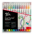 მარკერები წერტილოვანი ხატვისთვის MM Dot Markers Dual Tip 12pc