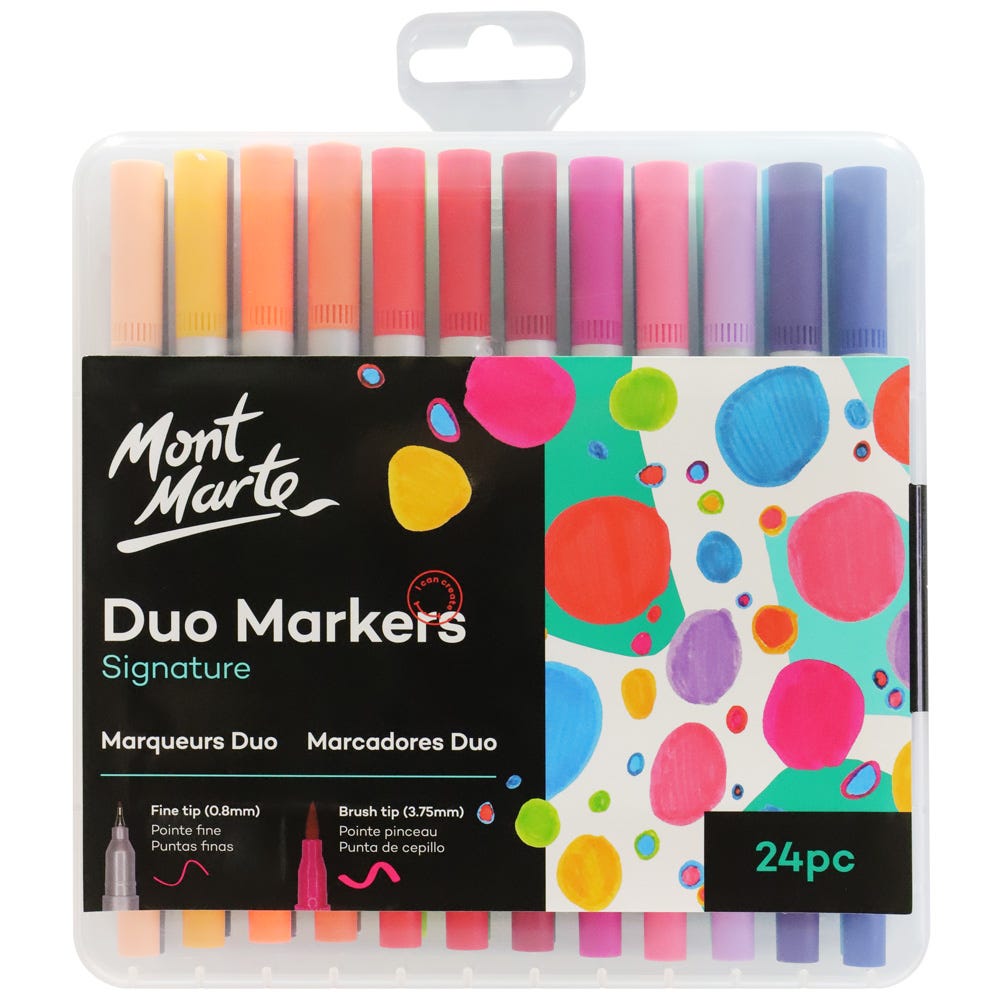 MM Adult Colouring Duo Markers 24pc