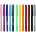 საბავშვო მარკერების ნაკრები MM Kids Felt Tip Markers 12pc - Basics
