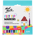 საბავშვო მარკერების ნაკრები MM Kids Felt Tip Markers 12pc - Basics