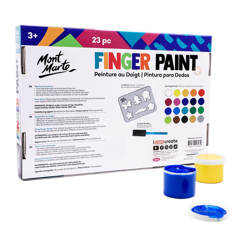 MM Finger Paint Set 23pc x 35ml