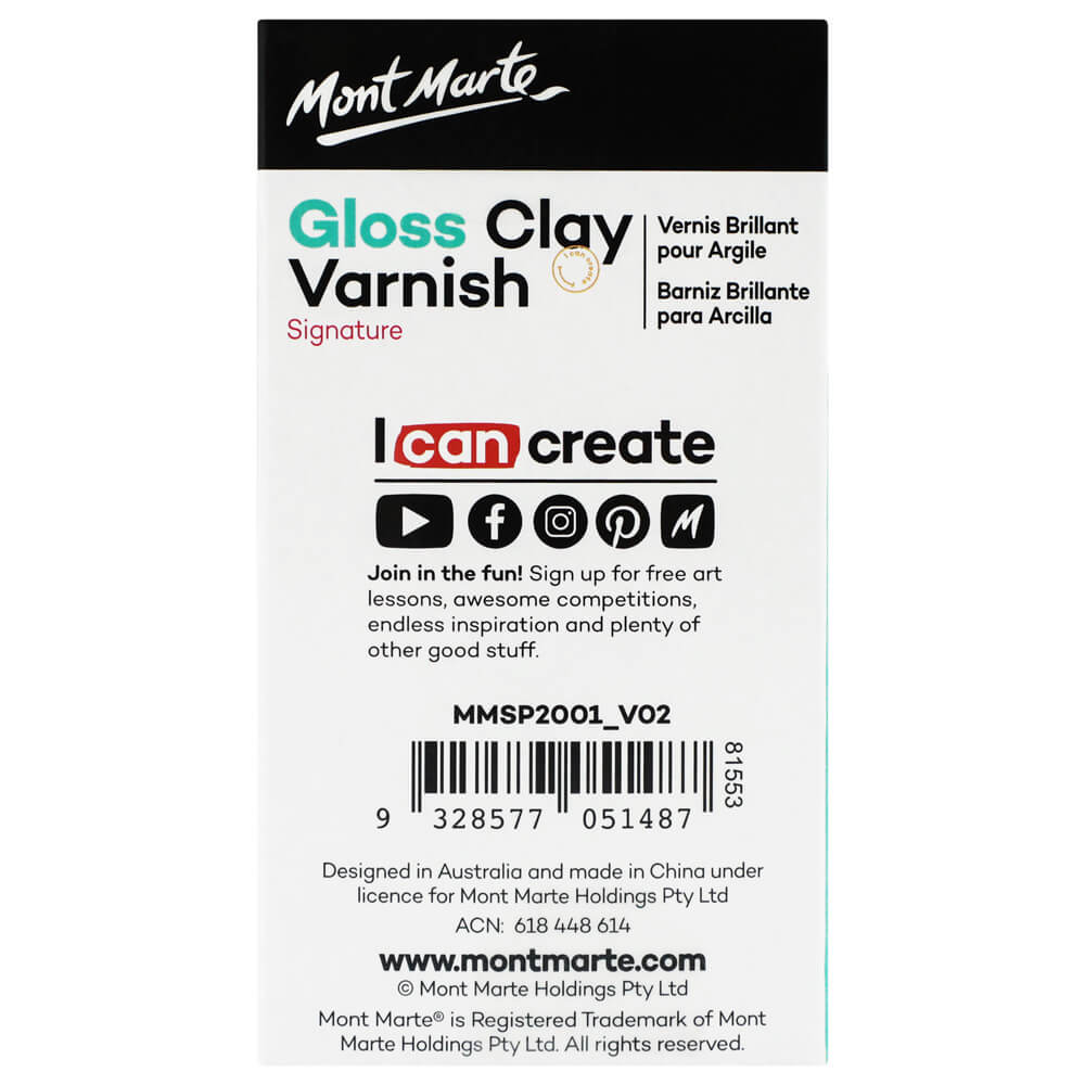 თიხის ლაკი პრიალა (გლოსი) Clay Varnish Gloss 120ml