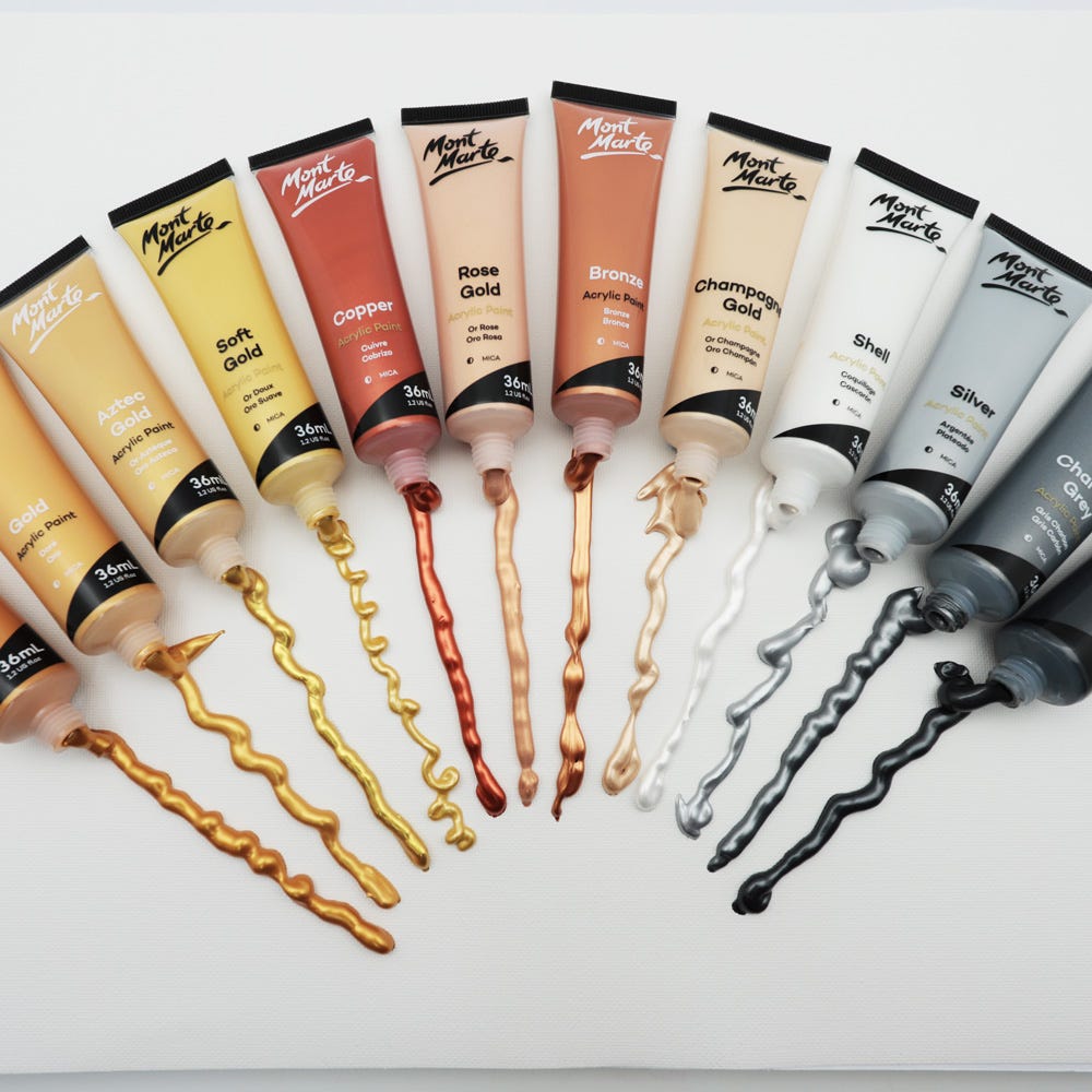 MM Gold Paint Series Set 12pc x 36ml
