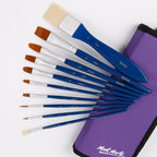 გუაშის ფუნჯები ნაკრები პენლით MM Brush Set in Wallet 11pc - Gouache