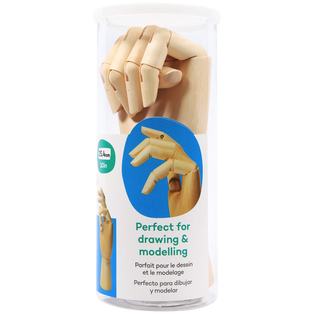 ხის მანეკენი ხელის (მარცხენა)MM Hand Manikin 25cm Left