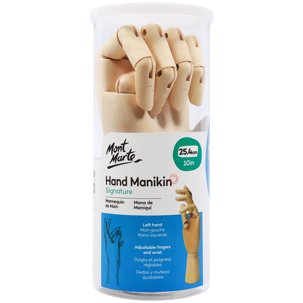 ხის მანეკენი ხელის (მარცხენა)MM Hand Manikin 25cm Left