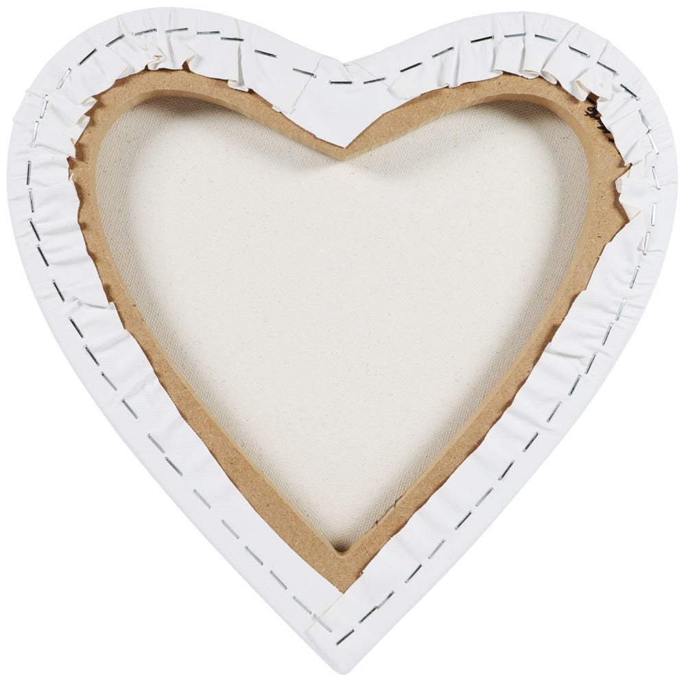 გულის ფორმის ტილო დაგრუნტული ქვეჩარჩოზე MM Canvas Heart Shaped 30x30cm