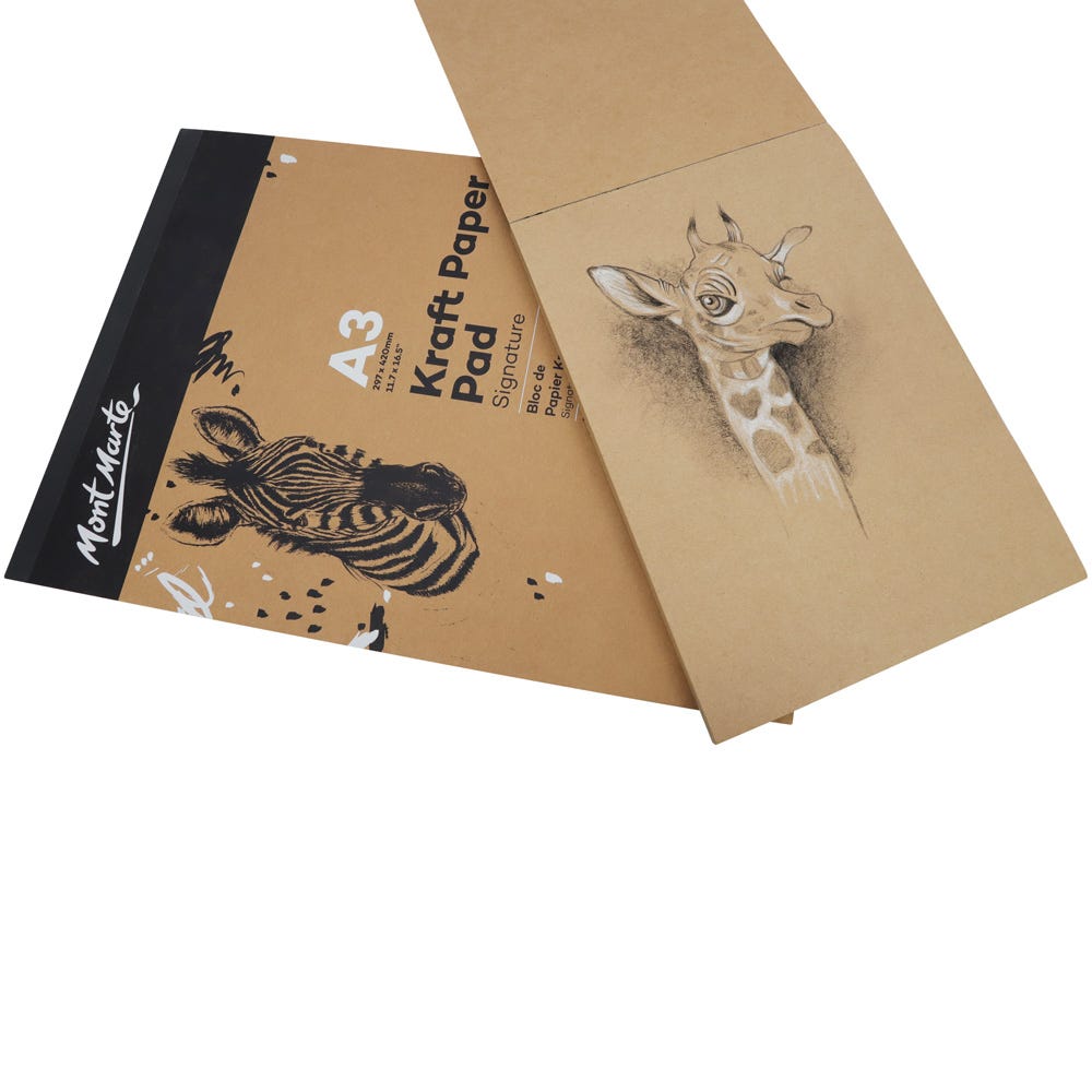 კრაფტის ფურცლები (პადი) MM Kraft Paper Pad A3 50 Sheets