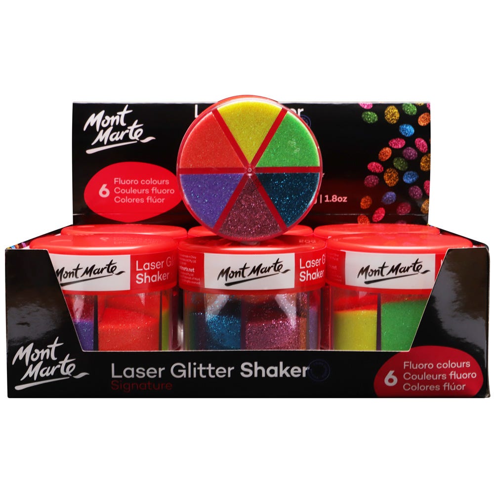 ნეონის ფხვნილი გლიტერი MM Laser Glitter Shaker 50gm