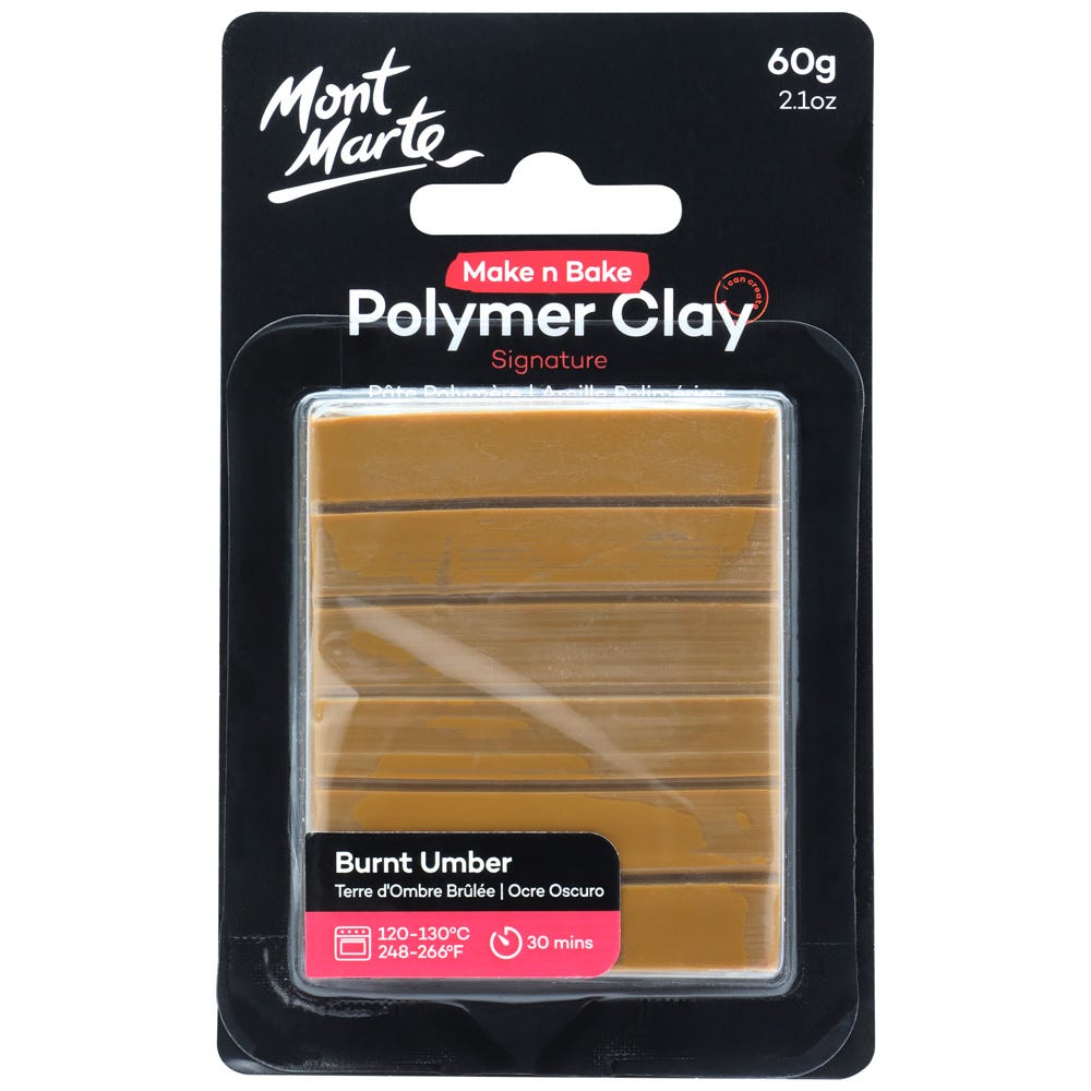 პოლიმერული თიხა (გამოსაწვავი) Make n Bake Polymer Clay 60g - Burnt Umber