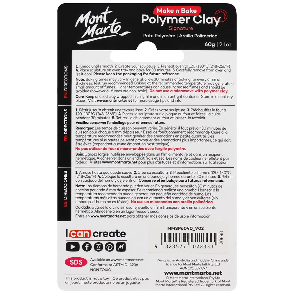 MM Make n Bake Polymer Clay 60g - Dusty Pink