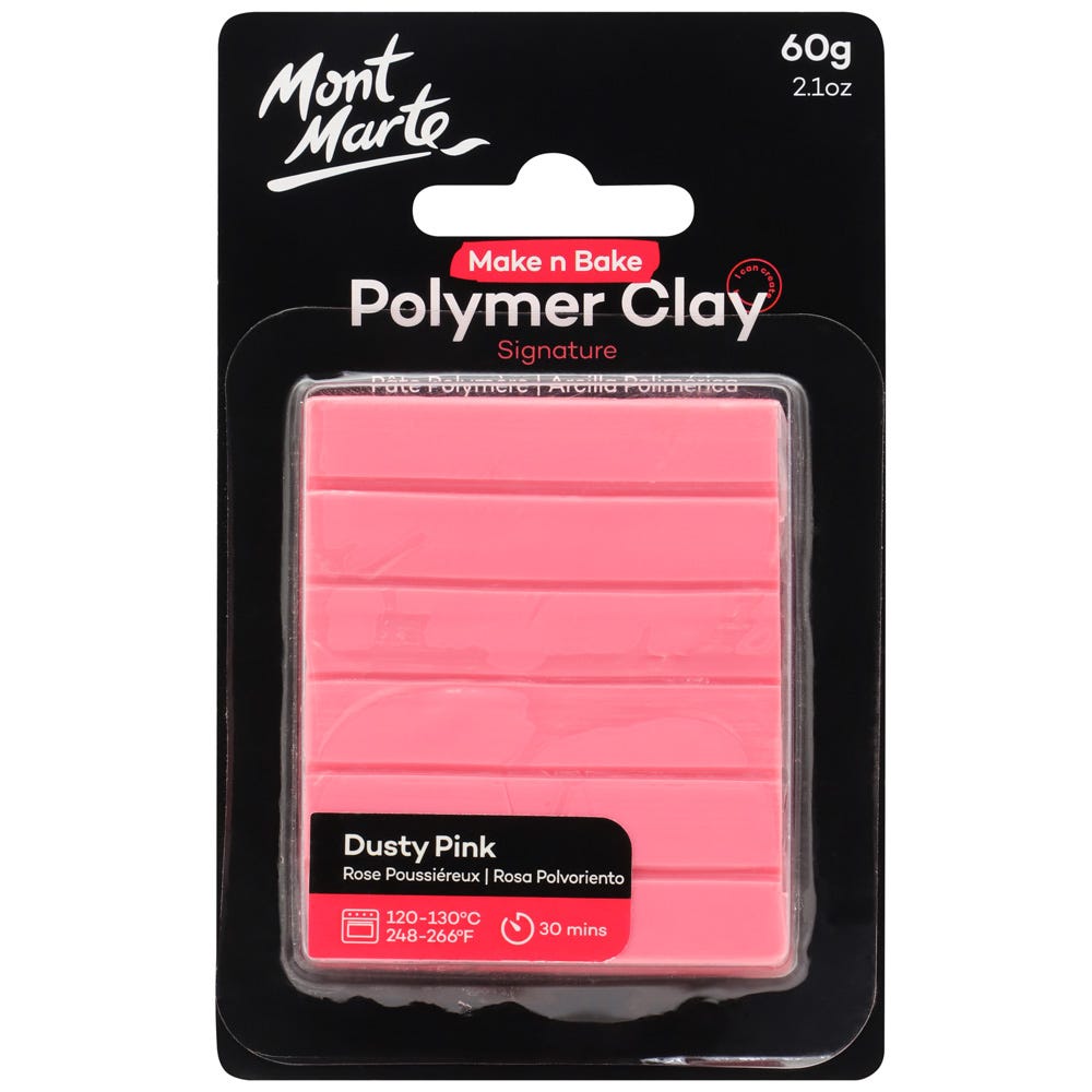 პოლიმერული თიხა (გამოსაწვავი) Make n Bake Polymer Clay 60g - Dusty Pink