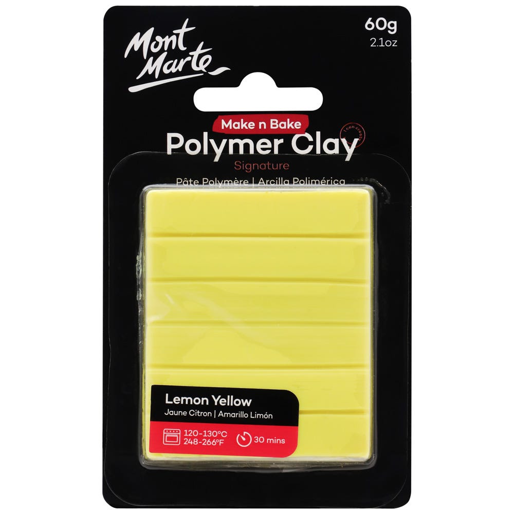 პოლიმერული თიხა (გამოსაწვავი) Make n Bake Polymer Clay 60g - Lemon Yellow