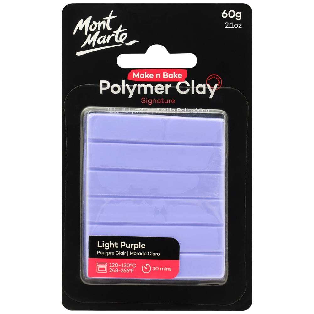 პოლიმერული თიხა (გამოსაწვავი) Make n Bake Polymer Clay 60g - Light Purple