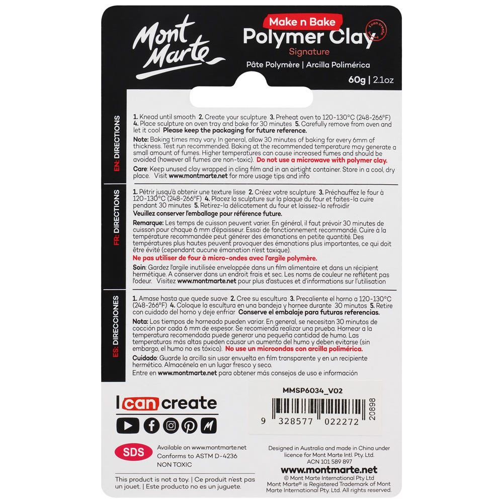 MM Make n Bake Polymer Clay 60g - Lilac